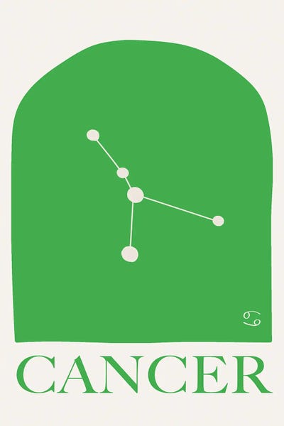 Cancer: Cancer Zodiac by Grace Digital Art Co