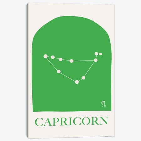 Capricorn Zodiac Canvas Print #RAB536} by Grace Digital Art Co Art Print