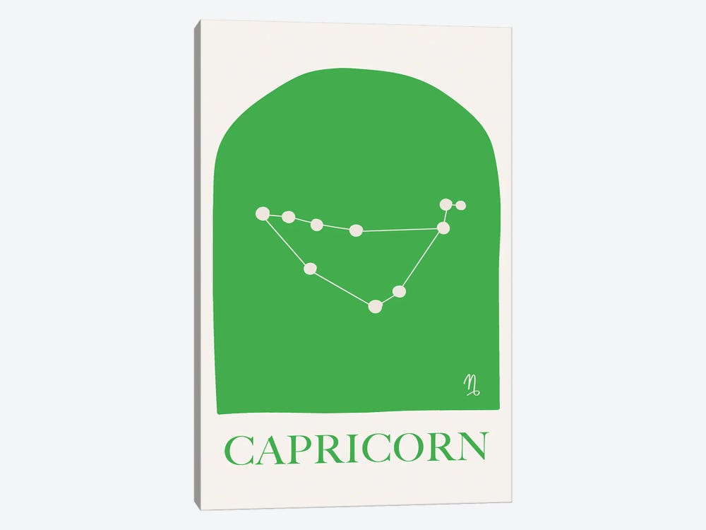 Capricorn Zodiac by Grace Digital Art Co 1-piece Canvas Wall Art