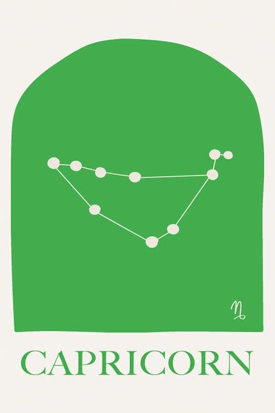 Capricorn: Capricorn Zodiac by Grace Digital Art Co