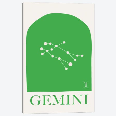 Gemini Zodiac Canvas Print #RAB537} by Grace Digital Art Co Art Print