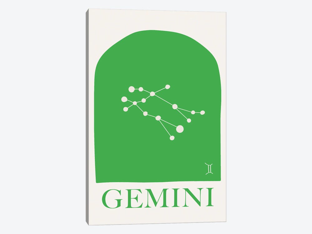 Gemini Zodiac by Grace Digital Art Co 1-piece Canvas Print