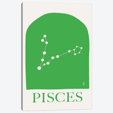 Pisces Zodiac Canvas Print #RAB539} by Grace Digital Art Co Canvas Art