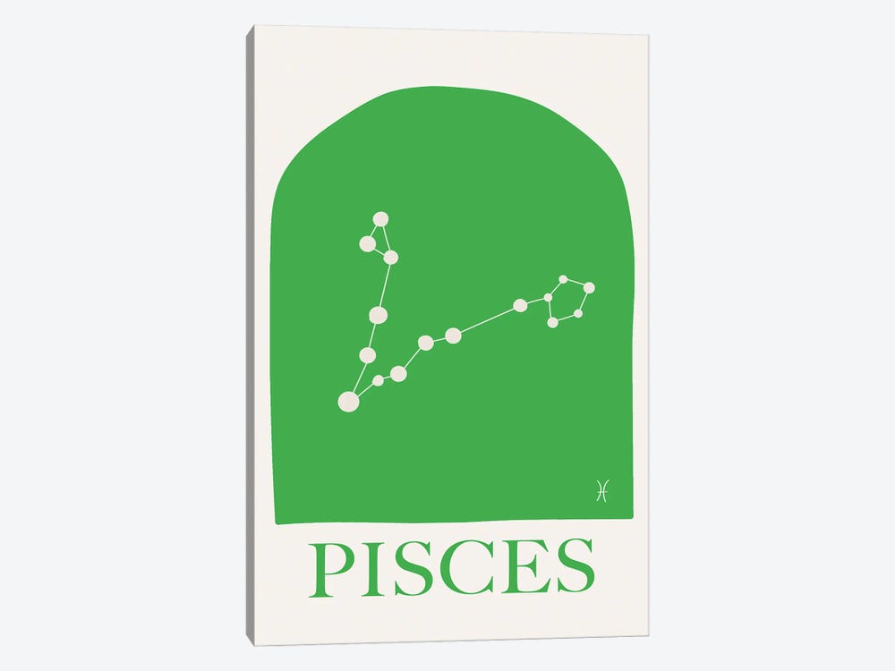 Pisces Zodiac by Grace Digital Art Co 1-piece Canvas Art Print