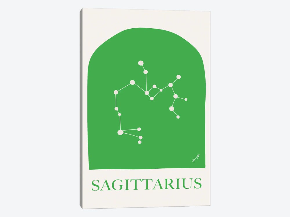 Sagittarius Zodiac by Grace Digital Art Co 1-piece Canvas Print