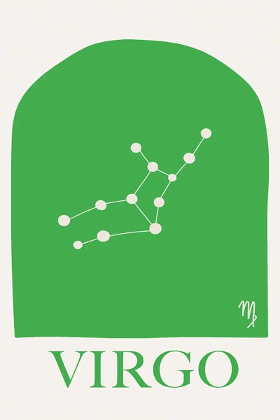 Virgo: Virgo Zodiac by Grace Digital Art Co