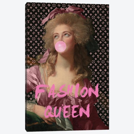Fashion Queen Canvas Print #RAB544} by Grace Digital Art Co Canvas Artwork
