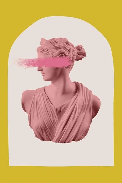 Grace Digital Art Co: Pink Goddess VI by Grace Digital Art Co