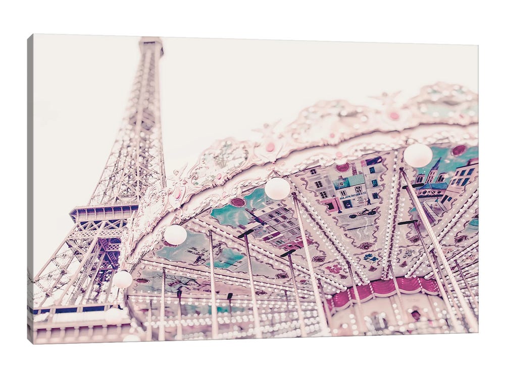 Paris Eiffel Tower Canvas Art Print by Grace Digital Art Co