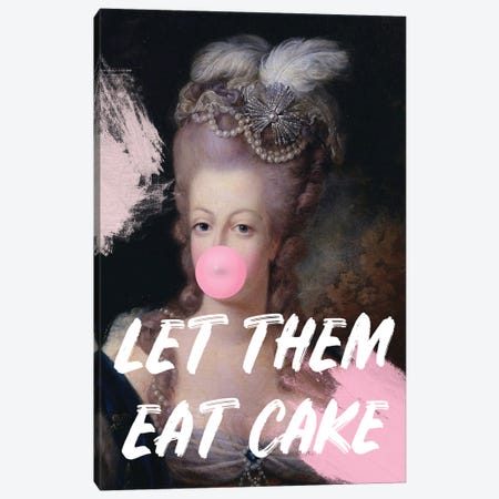 Marie Antoinette Bubble Gum Canvas Print #RAB551} by Grace Digital Art Co Canvas Wall Art