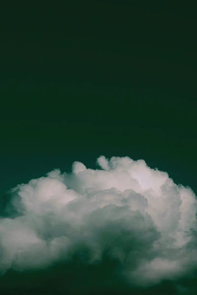 Grace Digital Art Co: Emerald Cloudscape by Grace Digital Art Co