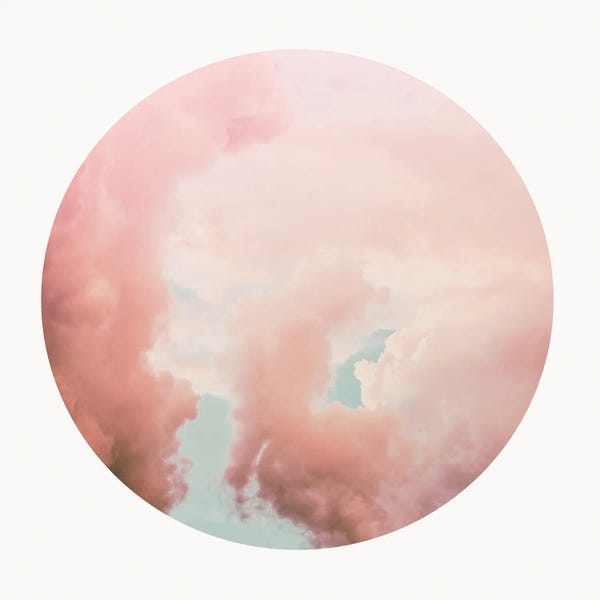 Grace Digital Art Co: Pink Cloudscape by Grace Digital Art Co