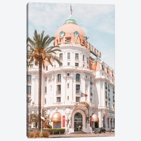 French Riviera Building Canvas Print #RAB560} by Grace Digital Art Co Canvas Print