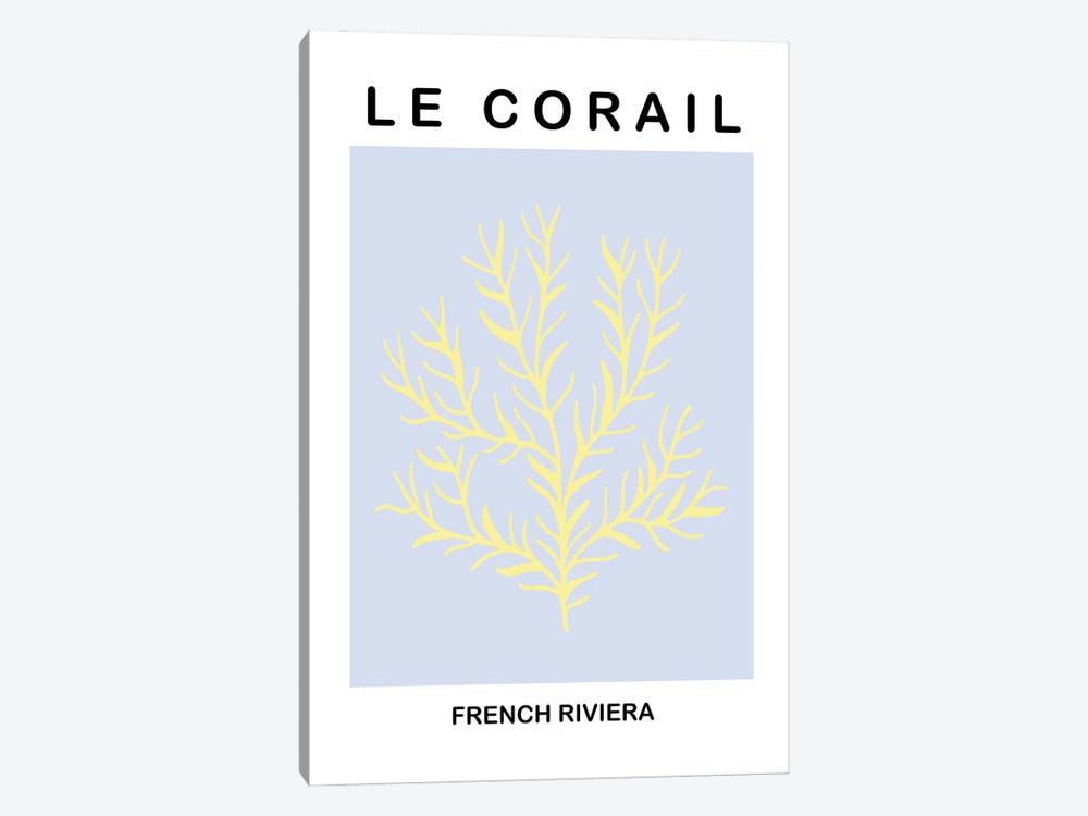 French Riviera Coral by Grace Digital Art Co 1-piece Art Print
