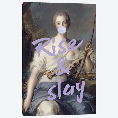 Digital Lavender Rise And Slay Canvas Print #RAB584} by Grace Digital Art Co Canvas Art