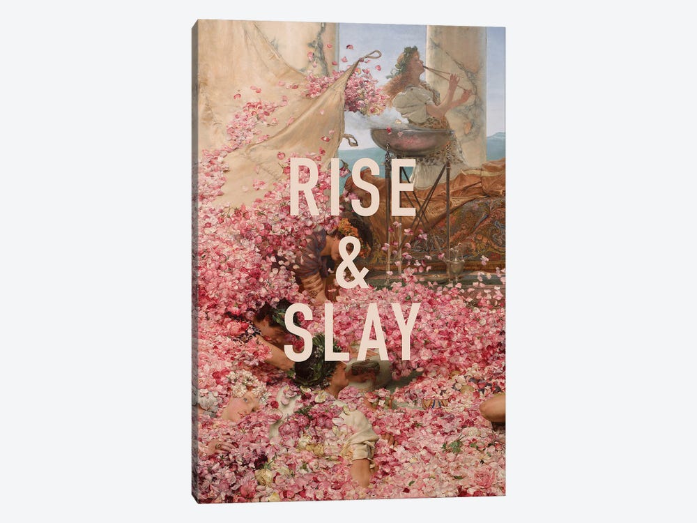 Rise And Slay Roses by Grace Digital Art Co 1-piece Canvas Art