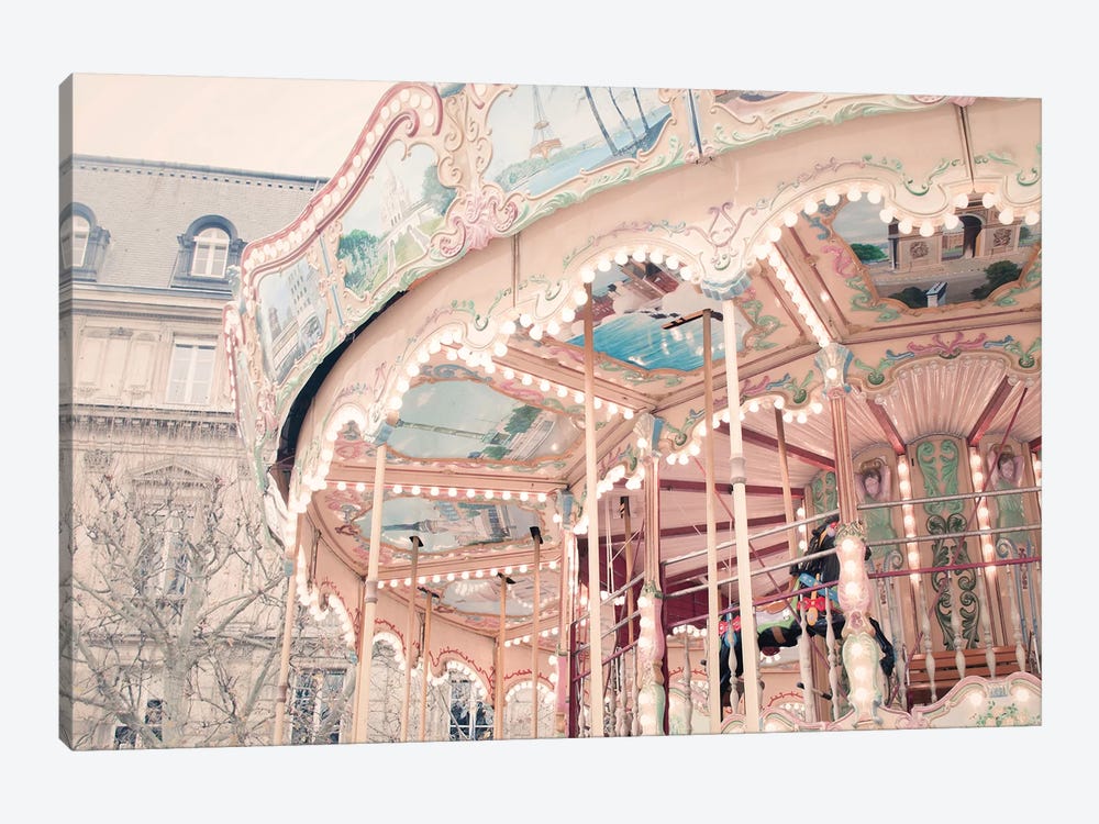 Parisian Carousel by Grace Digital Art Co 1-piece Canvas Print