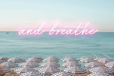 Neon Beach by Grace Digital Art Co art print