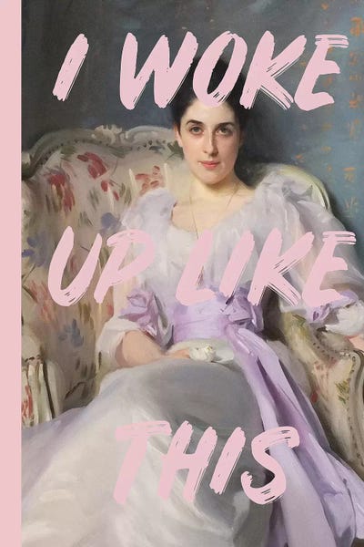 Grace Digital Art Co: Pink I Woke Up Like This by Grace Digital Art Co
