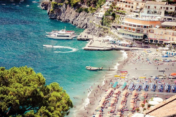 Grace Digital Art Co: Positano View by Grace Digital Art Co