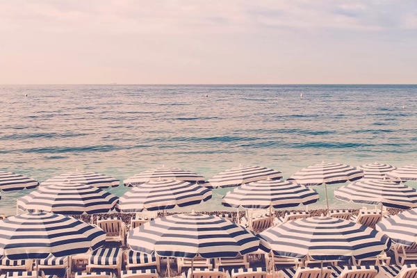 Umbrellas: Riviera Sunset by Grace Digital Art Co