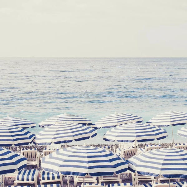 Coastal: Riviera Umbrellas II by Grace Digital Art Co