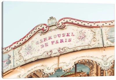 Carousel Dreams Canvas Art Print - Amusement Park Art