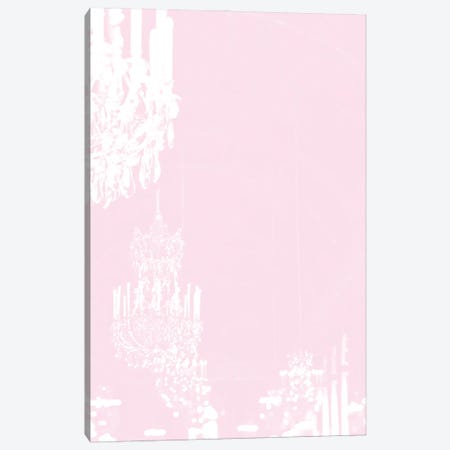 Chandelier Pastel Pink Canvas Print #RAB82} by Ruby and B Canvas Wall Art