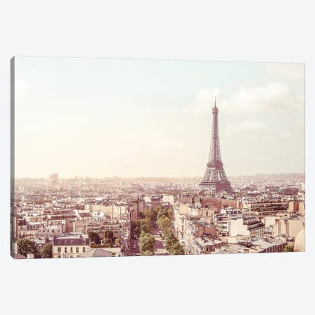 Paris Eiffel Tower Canvas Print #RAB83} by Grace Digital Art Co Canvas Wall Art