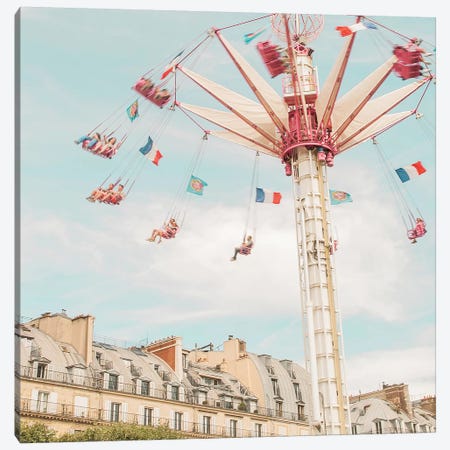 Paris Swings Canvas Print #RAB87} by Grace Digital Art Co Art Print
