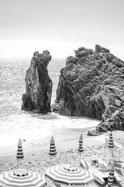 Grace Digital Art Co: Cinque Terre In Black & White by Grace Digital Art Co