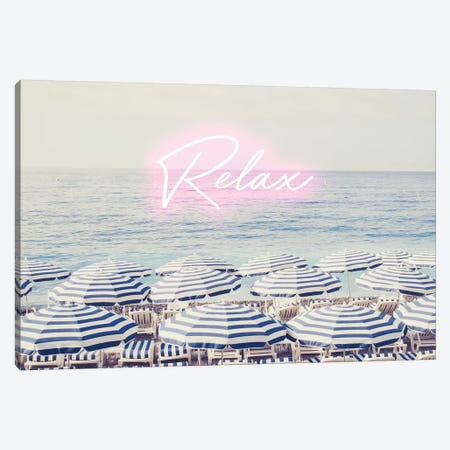 Riviera Neon Canvas Print #RAB96} by Ruby and B Canvas Artwork