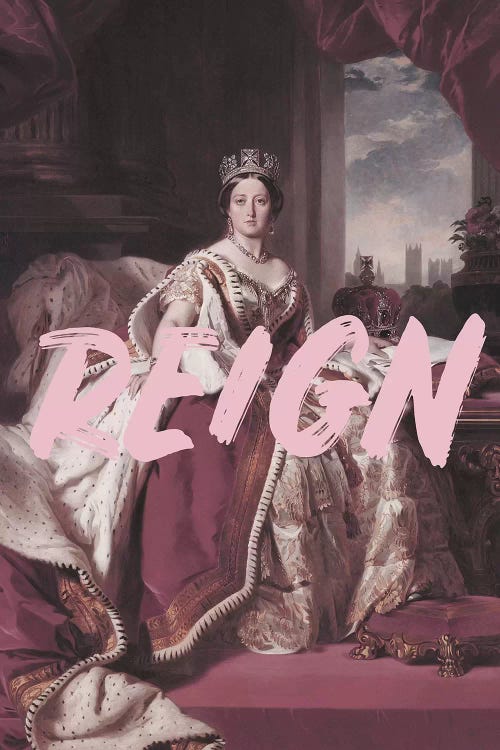 Queen Victoria Reign by Grace Digital Art Co wall art