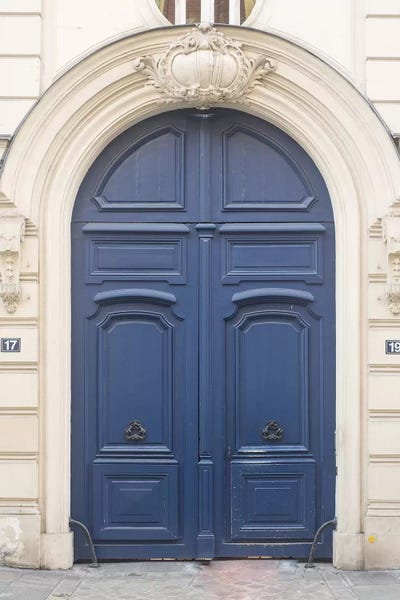 Doors: Blue Door Paris II by Grace Digital Art Co
