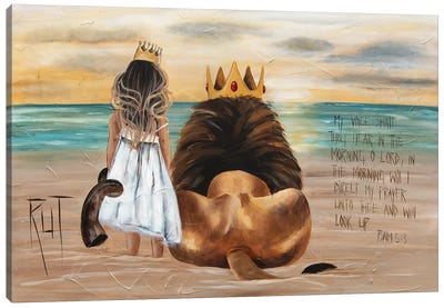 My Voice Shalt Canvas Art Print - Sandy Beach Art