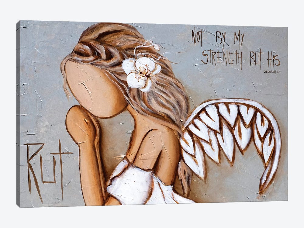 Not By My Strength by Ruth's Angels 1-piece Canvas Print