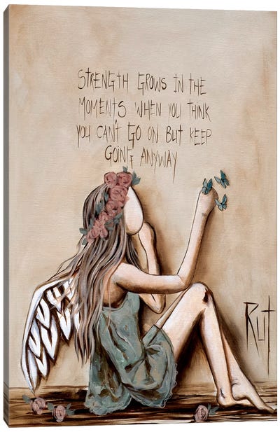 Strength Grows Canvas Art Print - Ruth's Angels