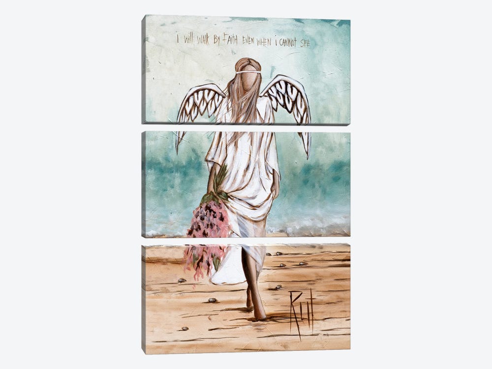Walk By Faith by Ruth's Angels 3-piece Canvas Art