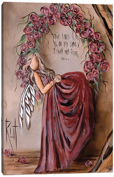 The Lord Is On My Side Canvas Art Print - Determination