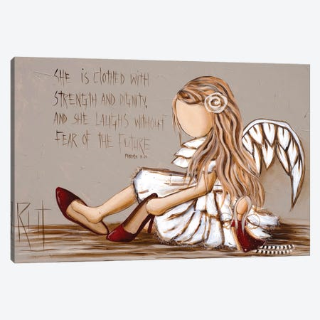 She Is Clothed With Canvas Print #RAC28} by Ruth's Angels Canvas Art Print