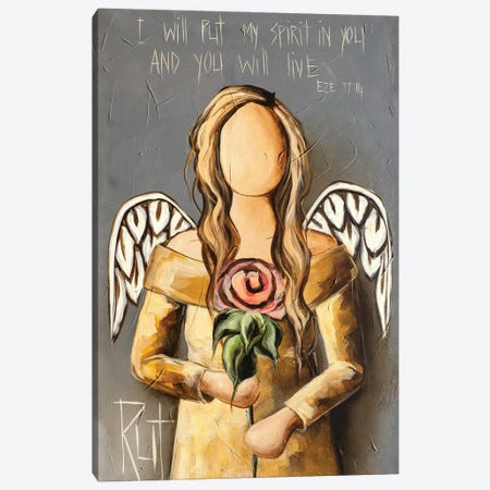 I Will Put My Spirit Canvas Print #RAC29} by Ruth's Angels Art Print