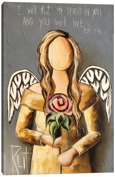 I Will Put My Spirit Canvas Art Print - Ruth's Angels