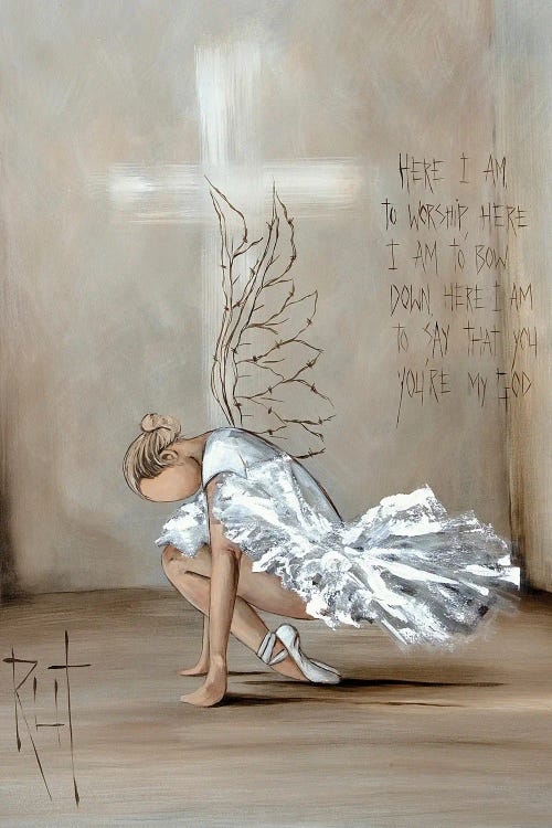 Here I Am To Worship by Ruth's Angels wall art