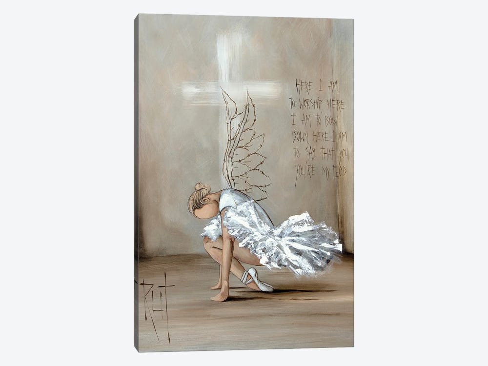 Here I Am To Worship by Ruth's Angels 1-piece Canvas Art