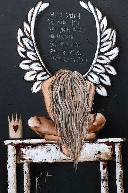 On The Darkest Days by Ruth's Angels wall art