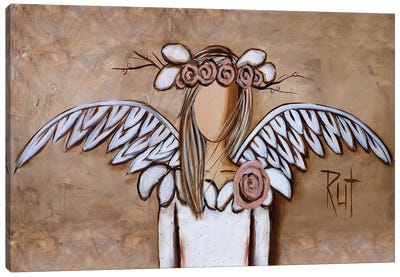 Rosy Canvas Art Print - Angel Art