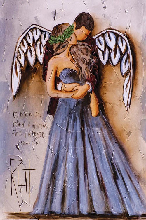 Be Joyful In Hope by Ruth's Angels wall art
