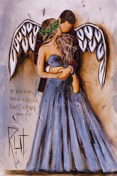 Romantic Bedroom (Couples): Be Joyful In Hope by Ruth's Angels