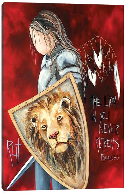 The Lion In You Canvas Art Print - Angel Art