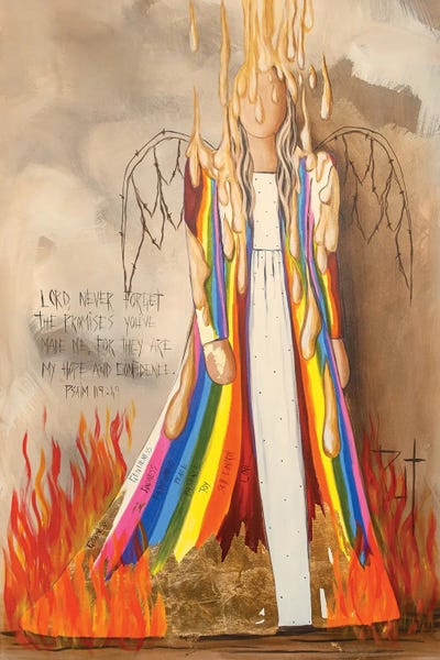 Lord, Never Forget by Ruth's Angels art print